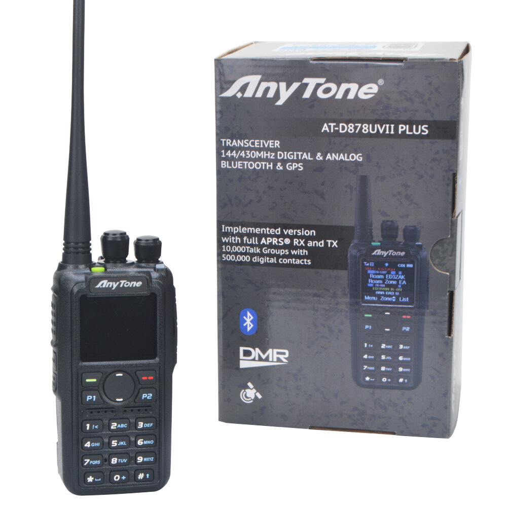 Рация цифровая Anytone AT-D878UV II Plus AES 256 - купить по отличной цене  в Radio77.ru